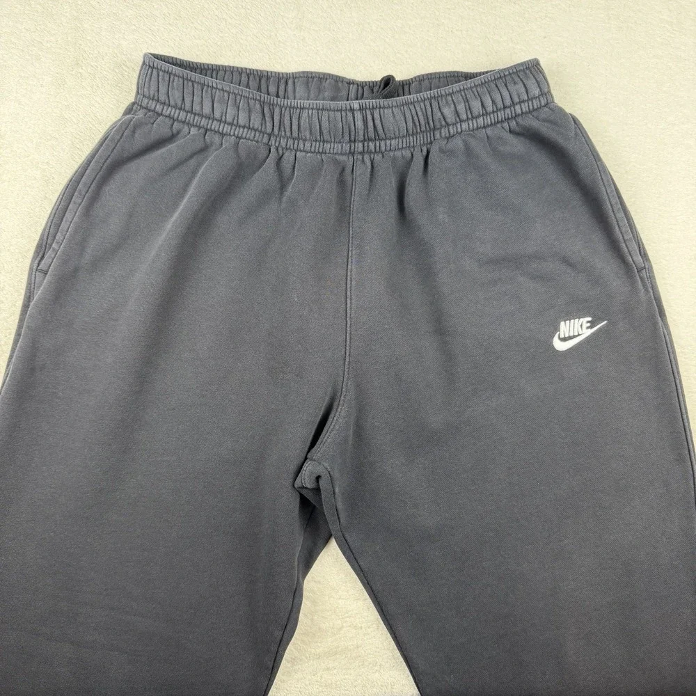 Nike Sweatpants Mens XL Black Joggers Club Fleece‎ Swoosh Logo BV2737-010